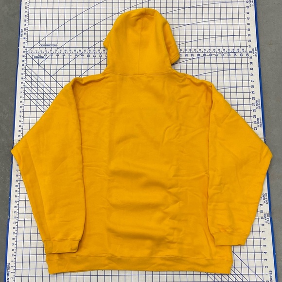 Reebok LSU Tigers Football Heisman Hoodie w/ Pouch Pocket 2XL Yellow - Picture 2 of 5